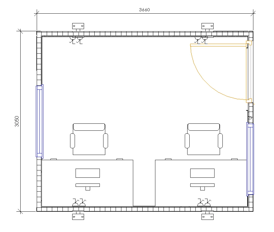 12ft x 10ft Jackleg cabin