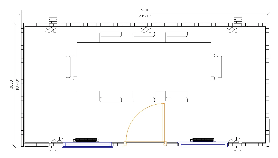 20ft x 10ft Jackleg cabin