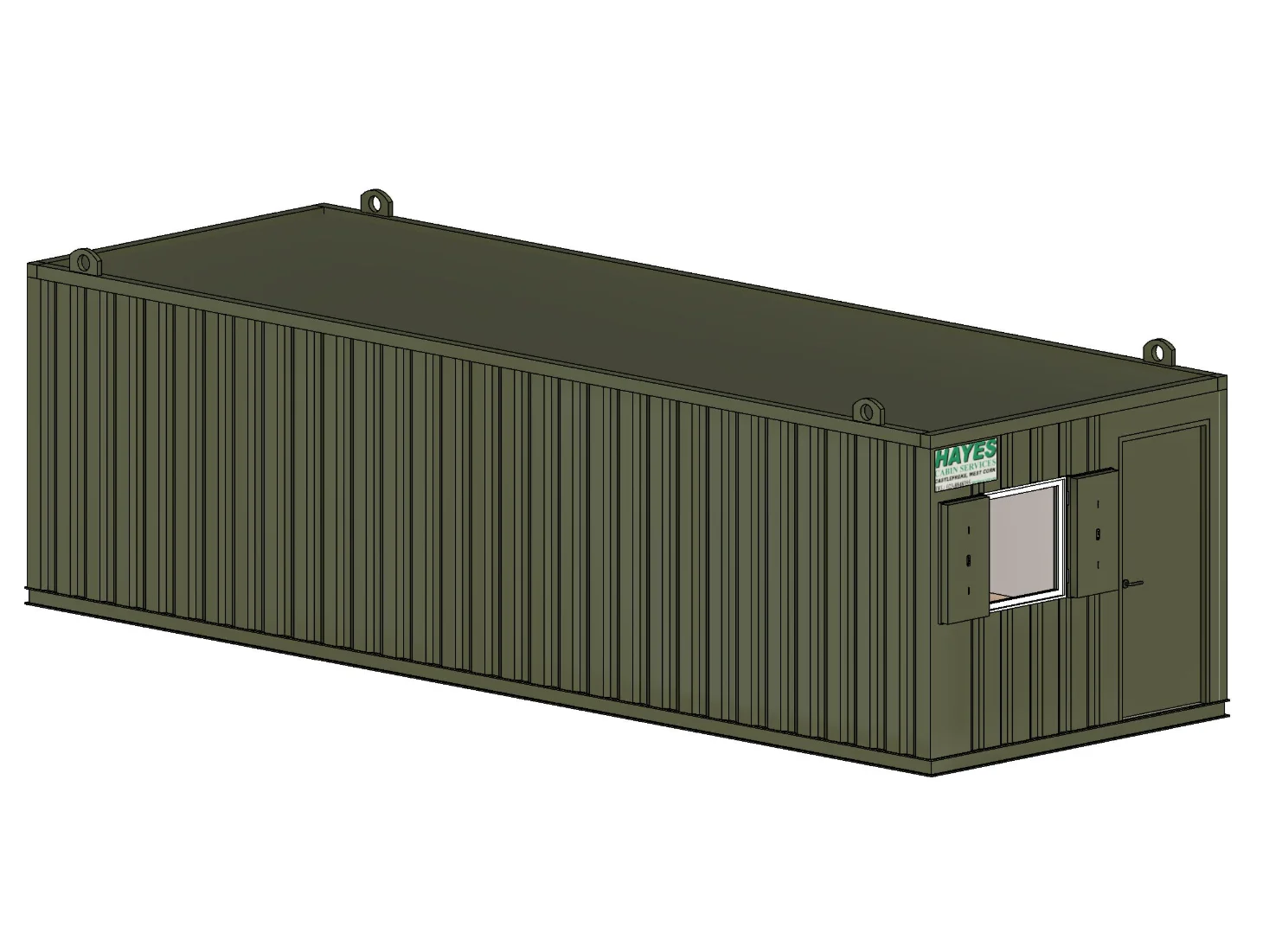 30ft x 10ft Antivandal cabin