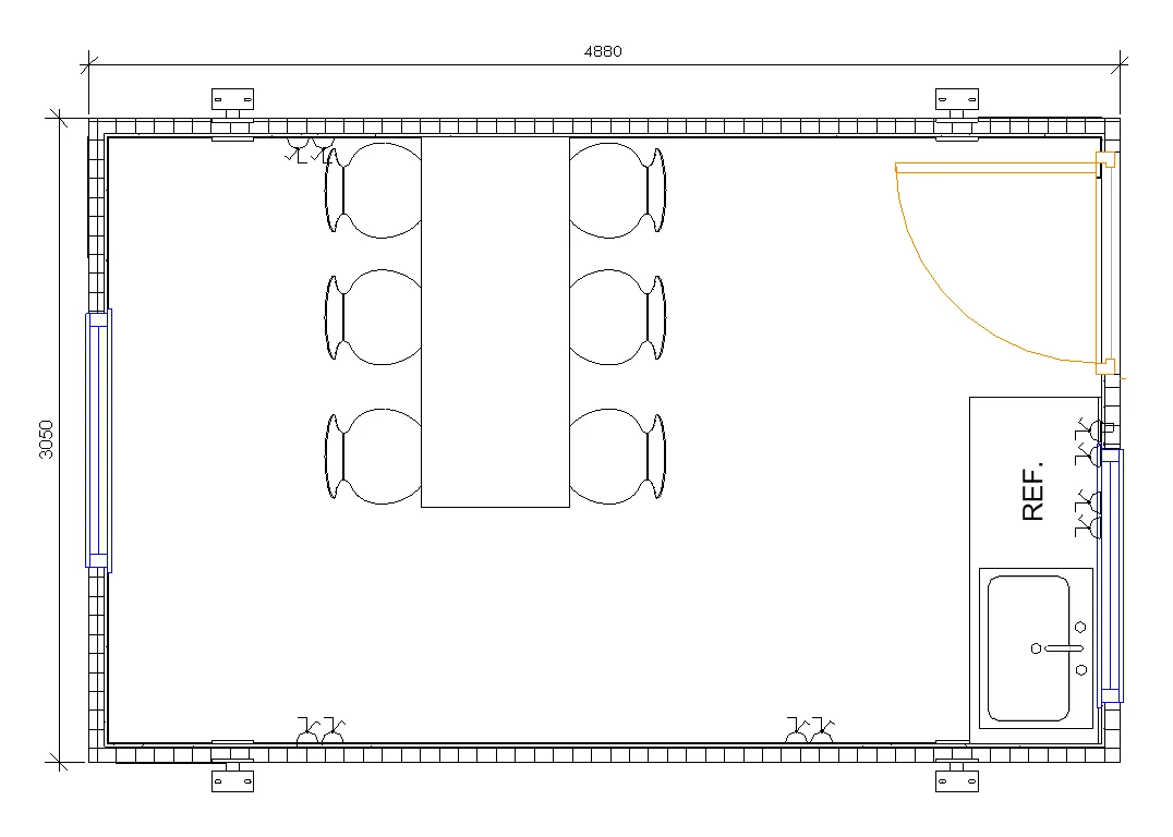 16ft x 10ft Jackleg cabin