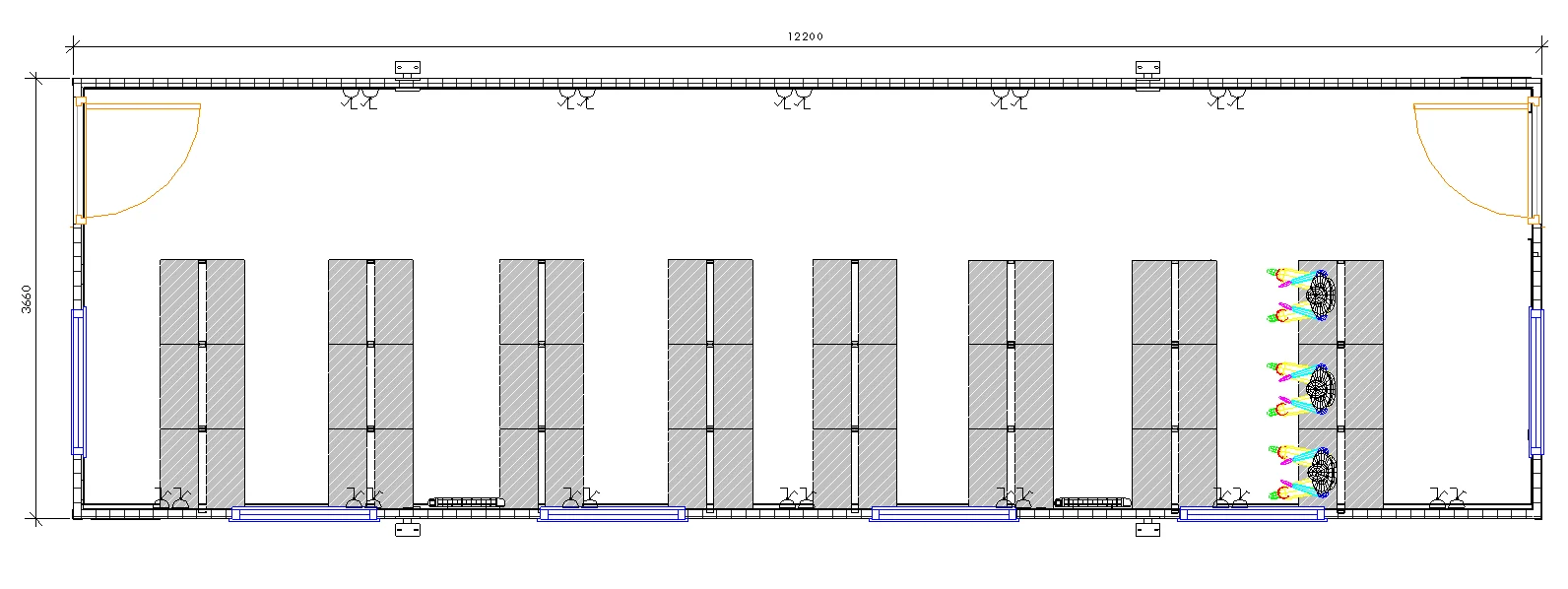 40ft x 12ft Jackleg cabin