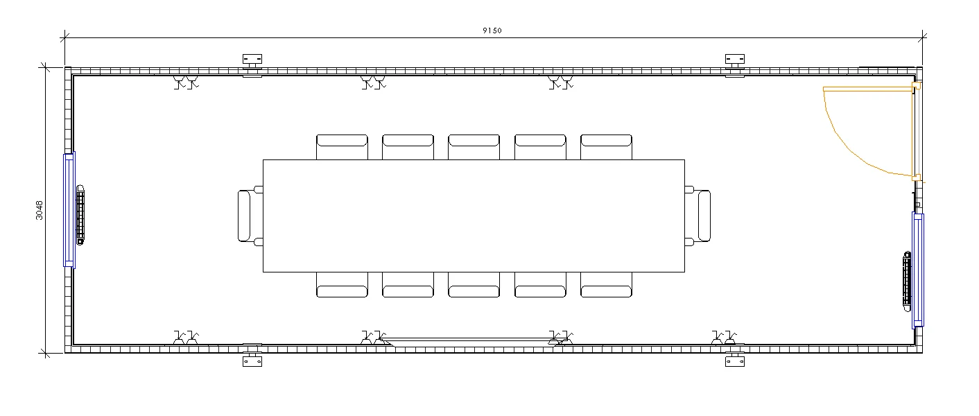 30ft x 10ft Jackleg cabin
