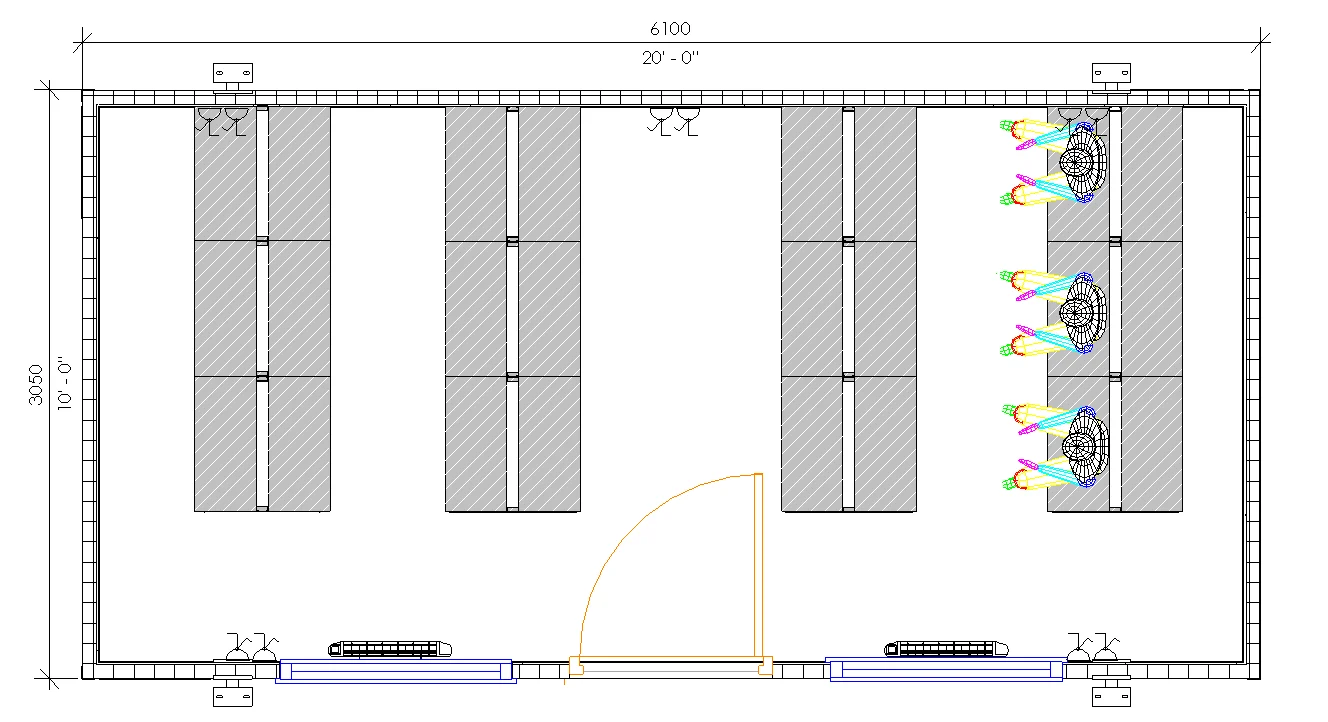 20ft x 10ft Jackleg cabin