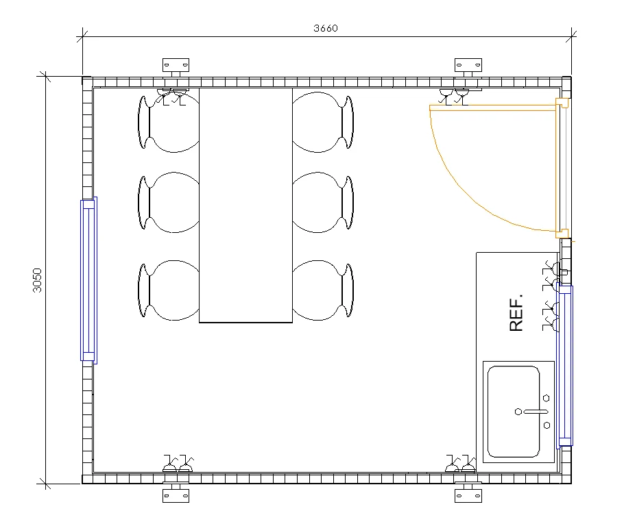 12ft x 10ft Jackleg cabin