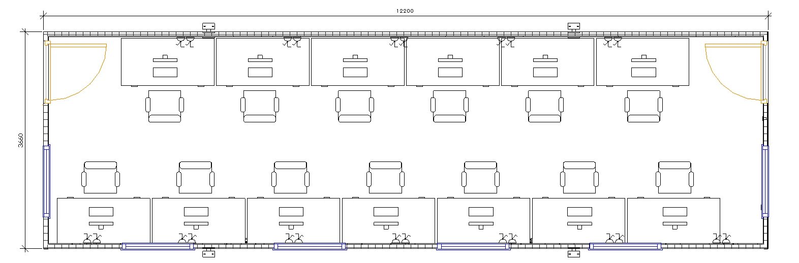 40ft x 12ft Jackleg cabin