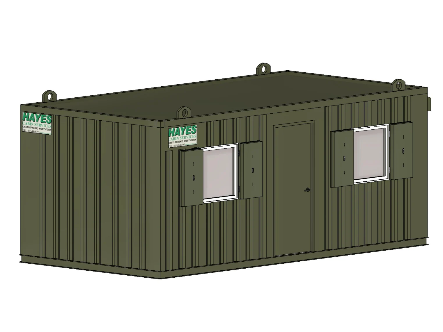 20ft x 10ft Antivandal cabin