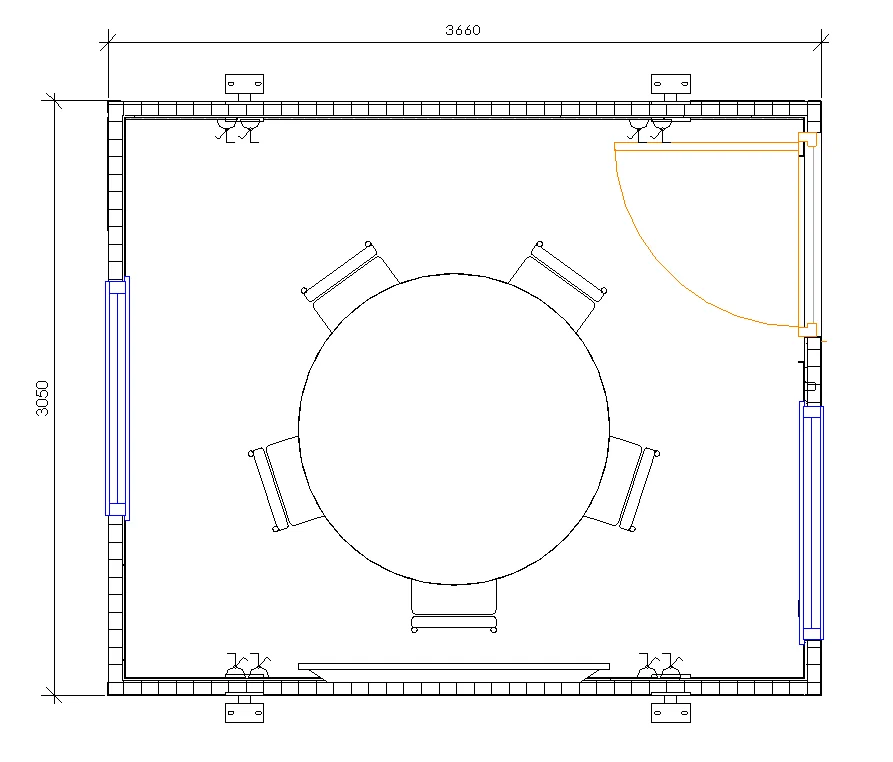 12ft x 10ft Jackleg cabin