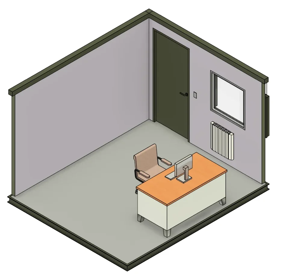 12ft x 10ft Antivandal Office
