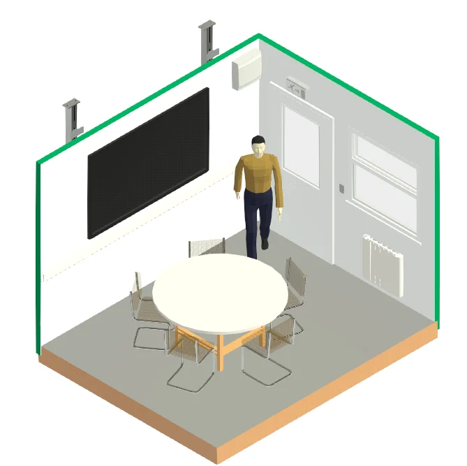 12ft x 10ft Jackleg Meeting Room