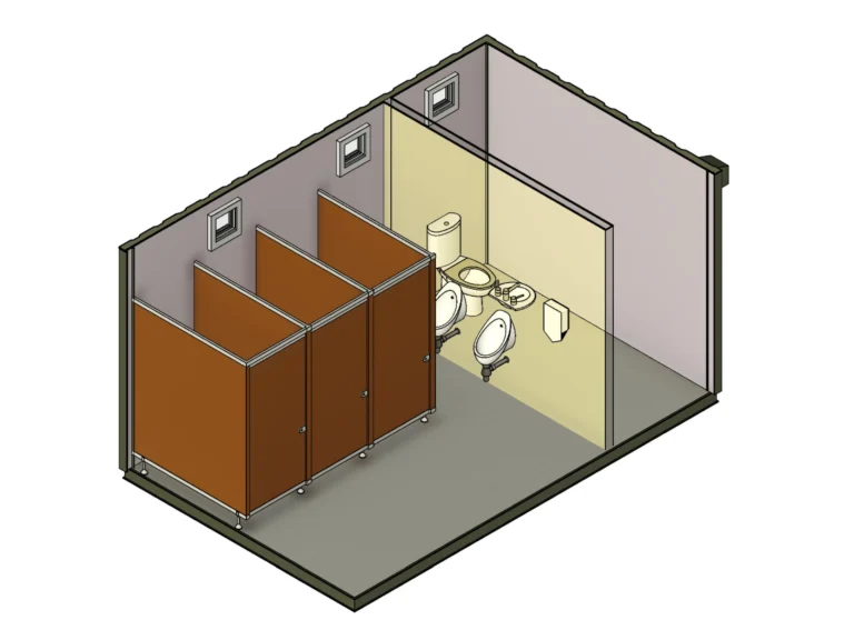 16ft x 10ft 3+1 Antivandal Toilet Block