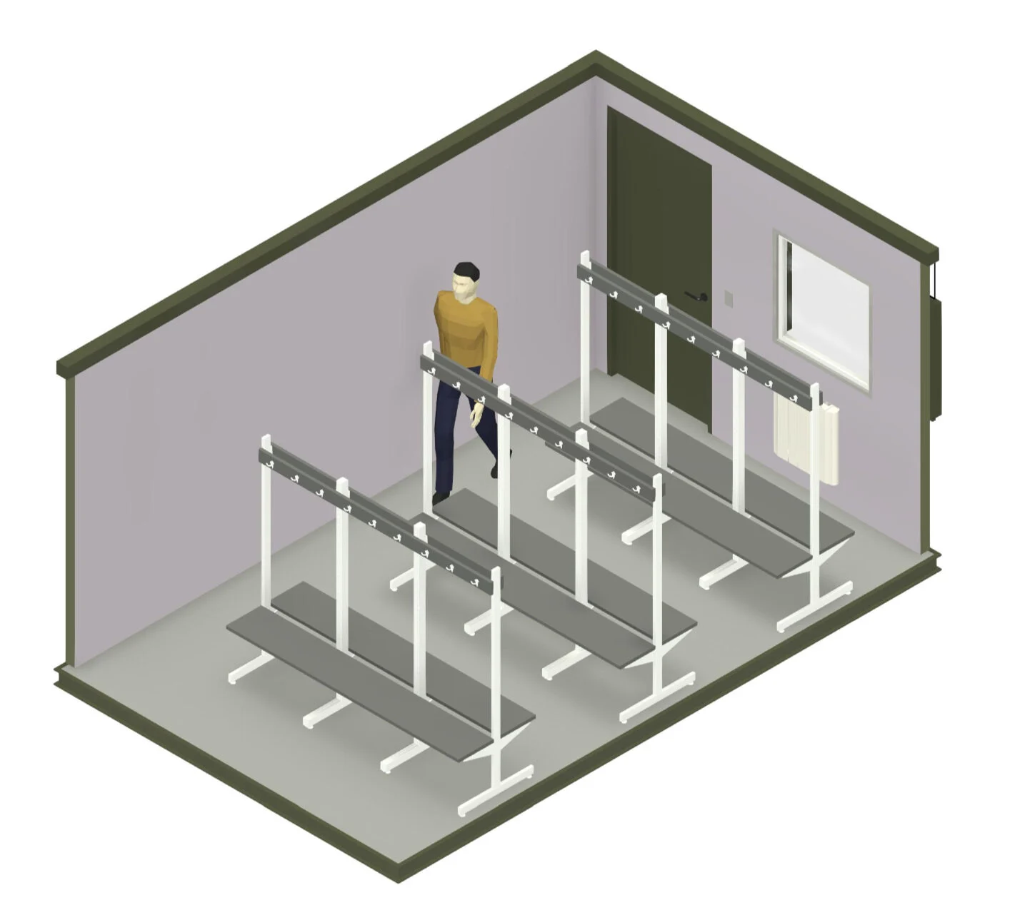 16ft x 10ft Antivandal Drying Room