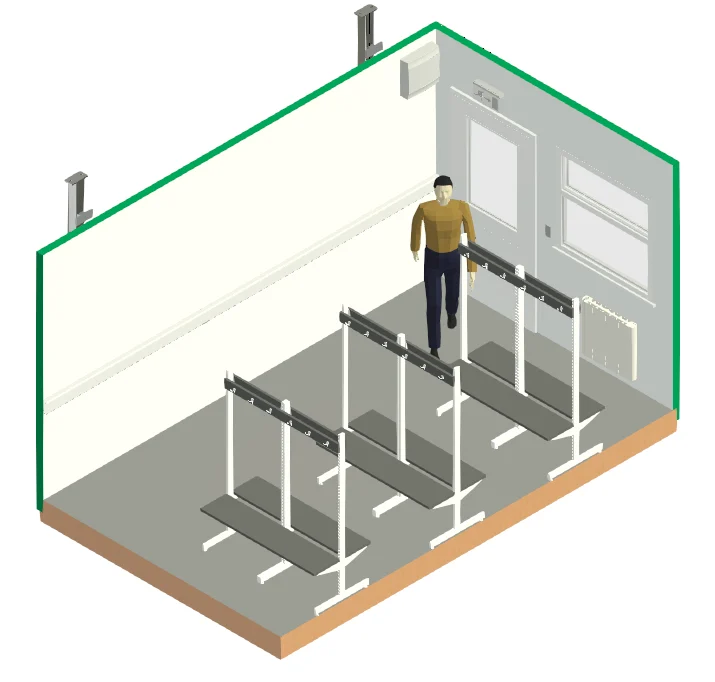 16ft x 10ft Jackleg Drying Room