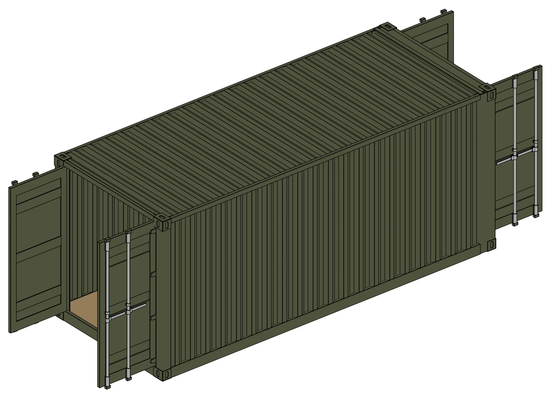20ft Tunnel Container