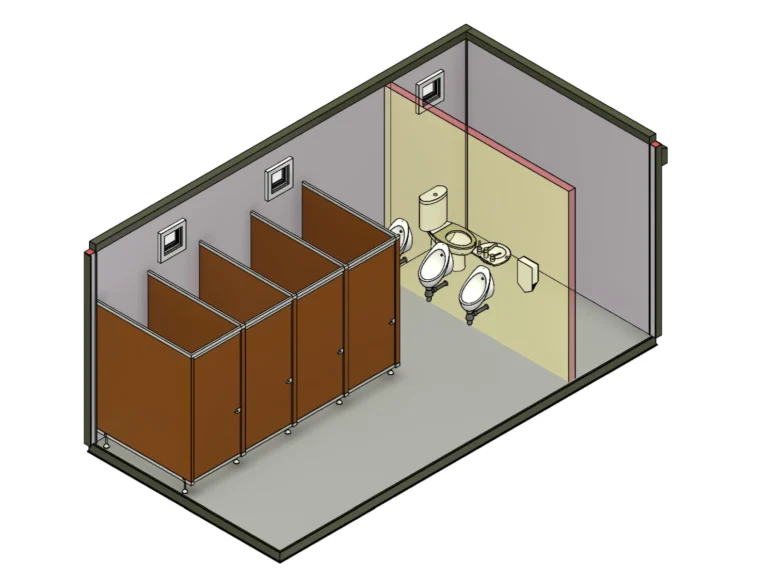 20ft x 10ft 4+1 Antivandal Toilet Block