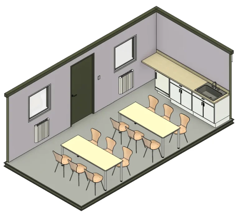 20ft x 10ft Antivandal Canteen – Side Wall