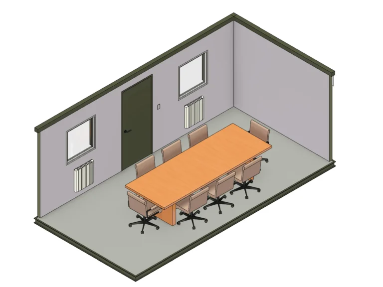20ft x 10ft Antivandal Meeting Room – Side Wall