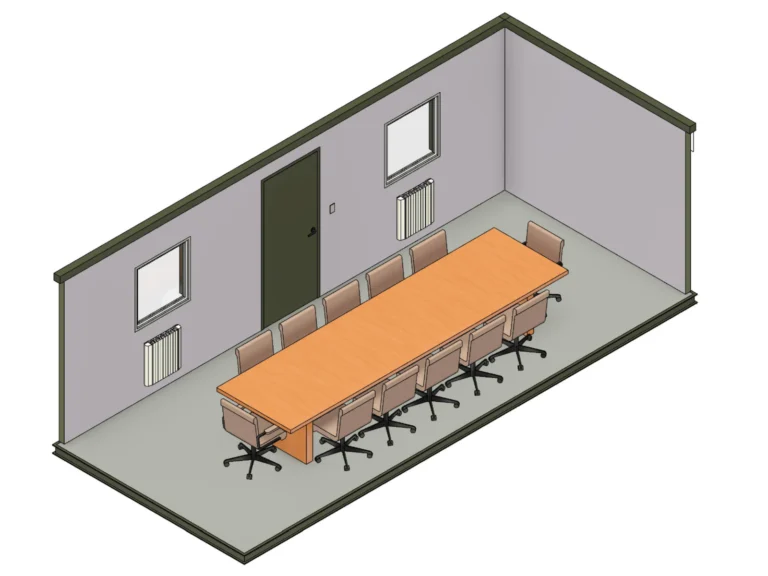 24ft x 10ft Antivandal Meeting Room – Side Wall