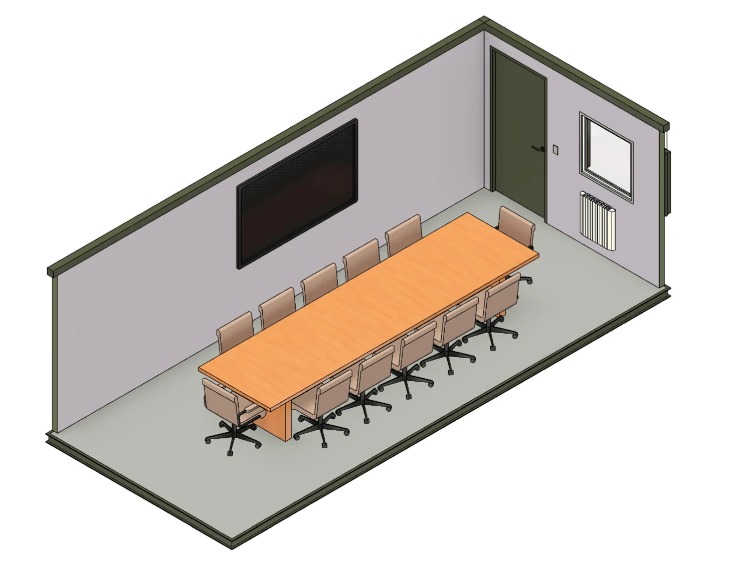 24ft x 10ft Antivandal Meeting Room