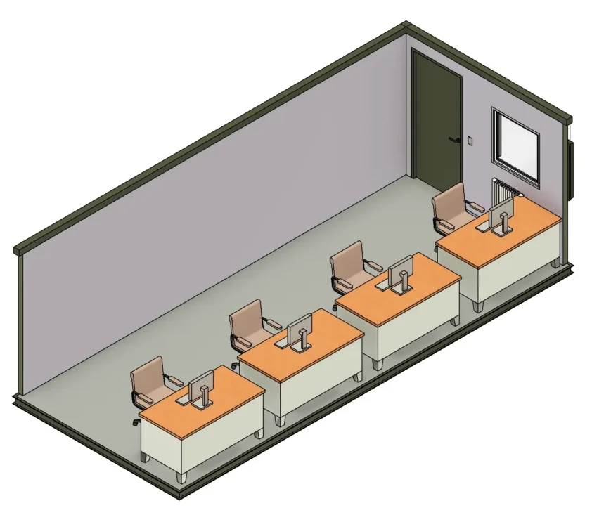 24ft x 10ft Antivandal Office