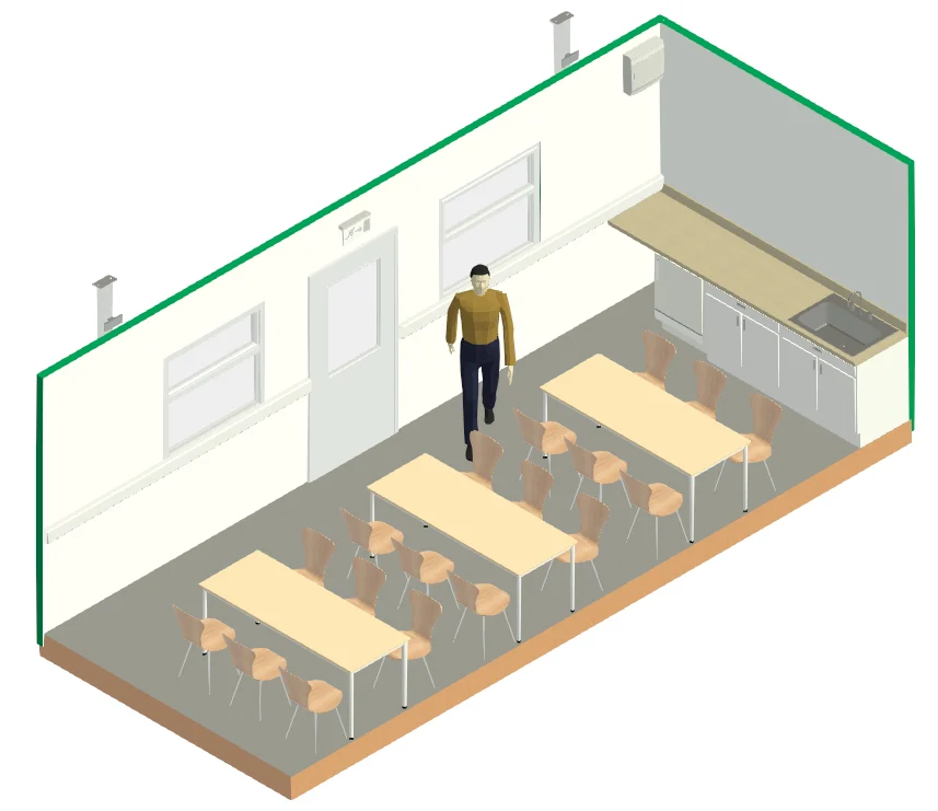 24ft x 10ft Jackleg Canteen - Side Wall