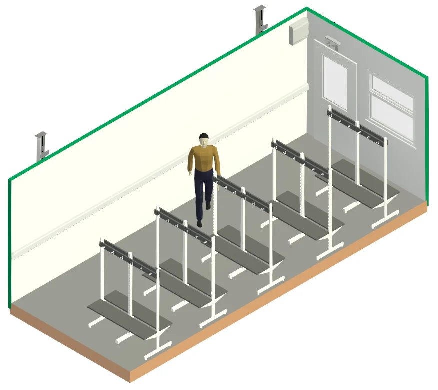 24ft x 10ft Jackleg Drying Room