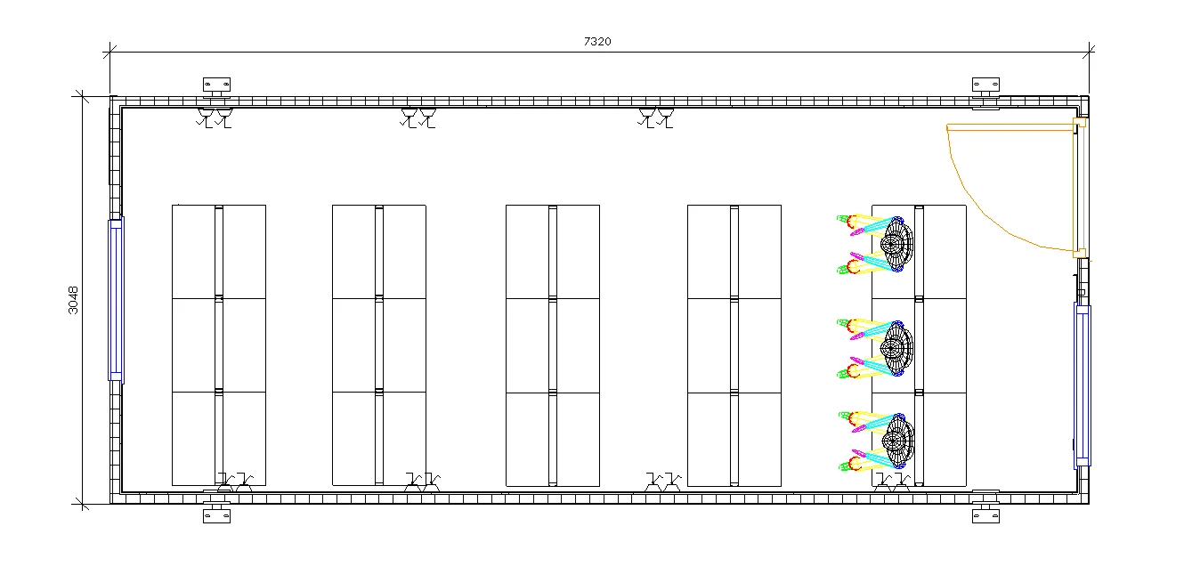 24ft x 10ft Jackleg Drying Room