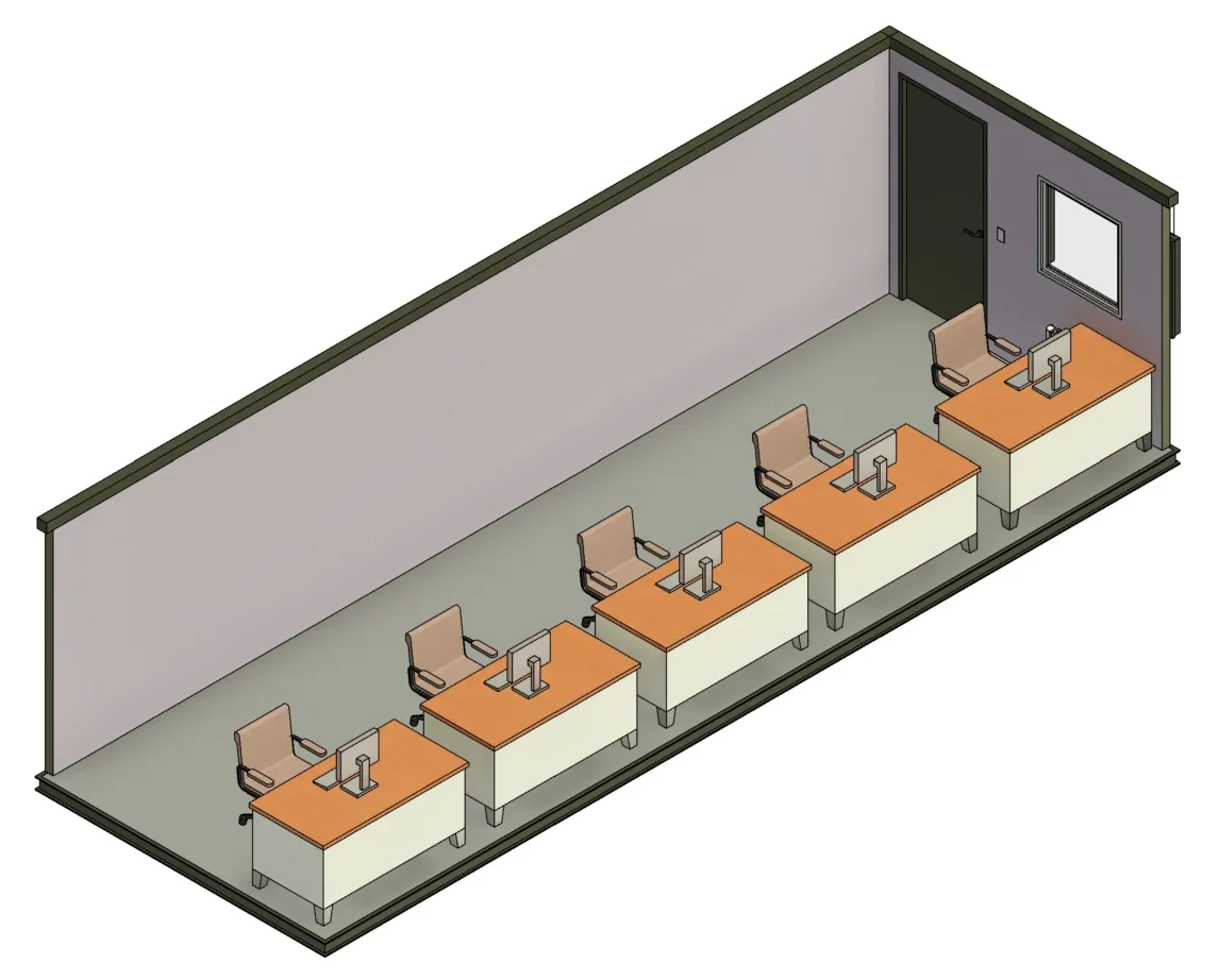 30ft x 10ft Antivandal Office