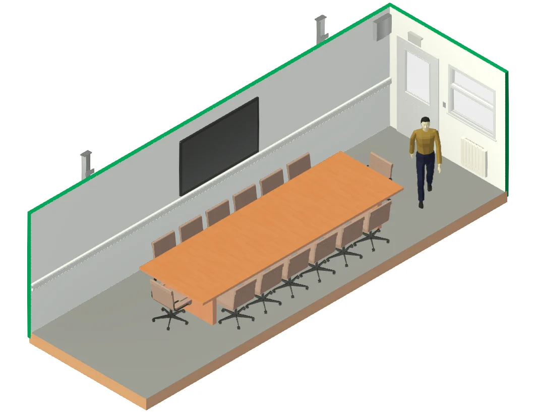 30ft x 10ft Jackleg Meeting Room