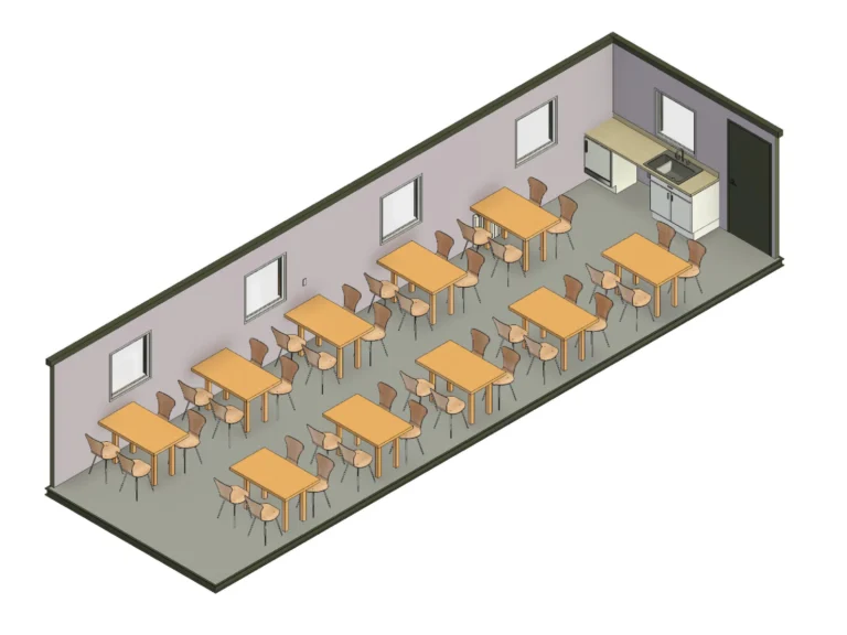 40ft x 12ft Antivandal Canteen