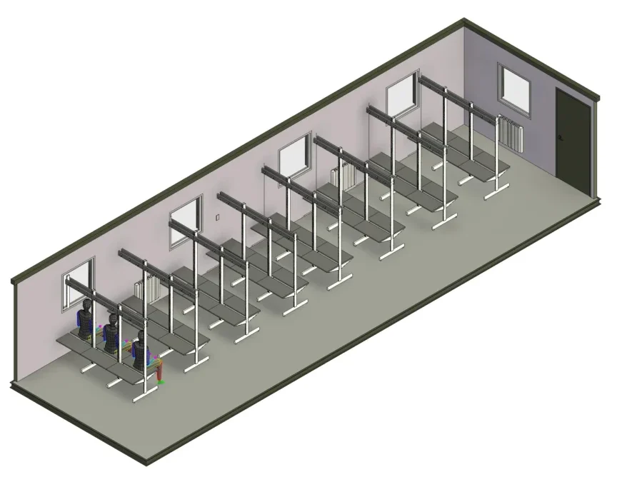 40ft x 12ft Antivandal Drying Room