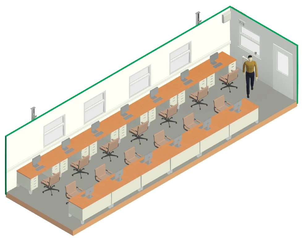 40ft x 12ft Jackleg Office