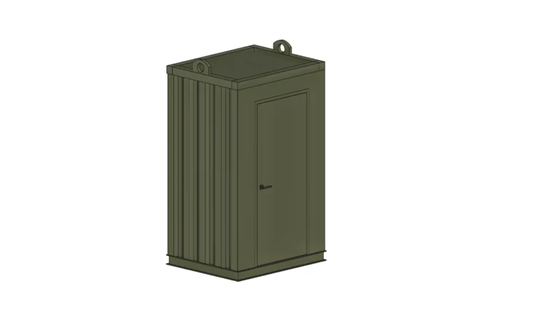 5ft x 4ft Ambulant Antivandal Toilet Cabin