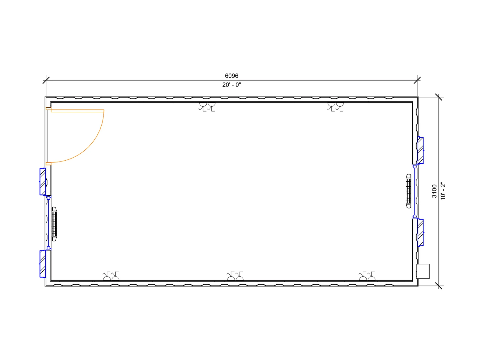 Open Plan cabin layout