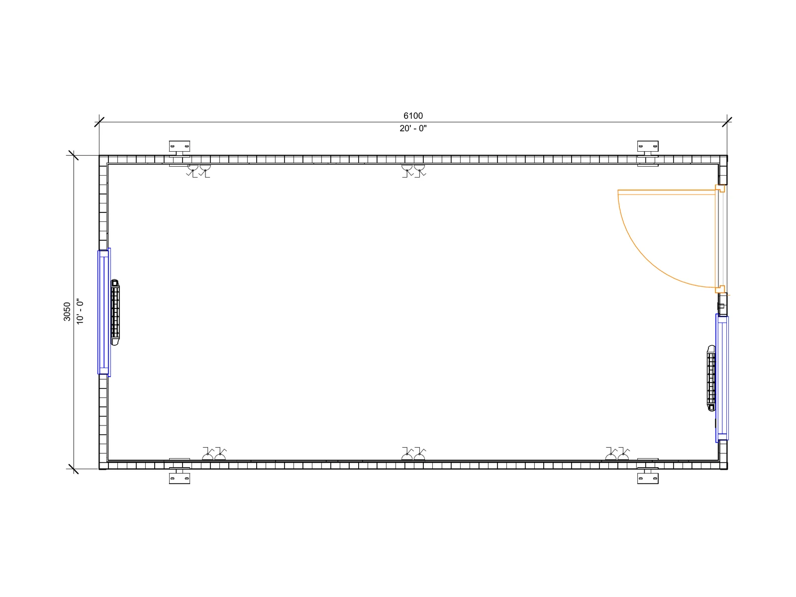 Open Plan cabin layout